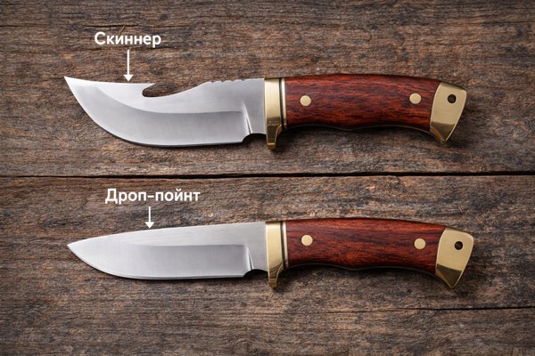 Формы охотничьих ножей: скиннер, дроп-пойнт и другие